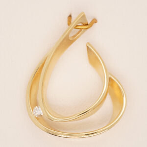 Anhänger Gelbgold 585/- 1 Brillanten 0,03 W/si